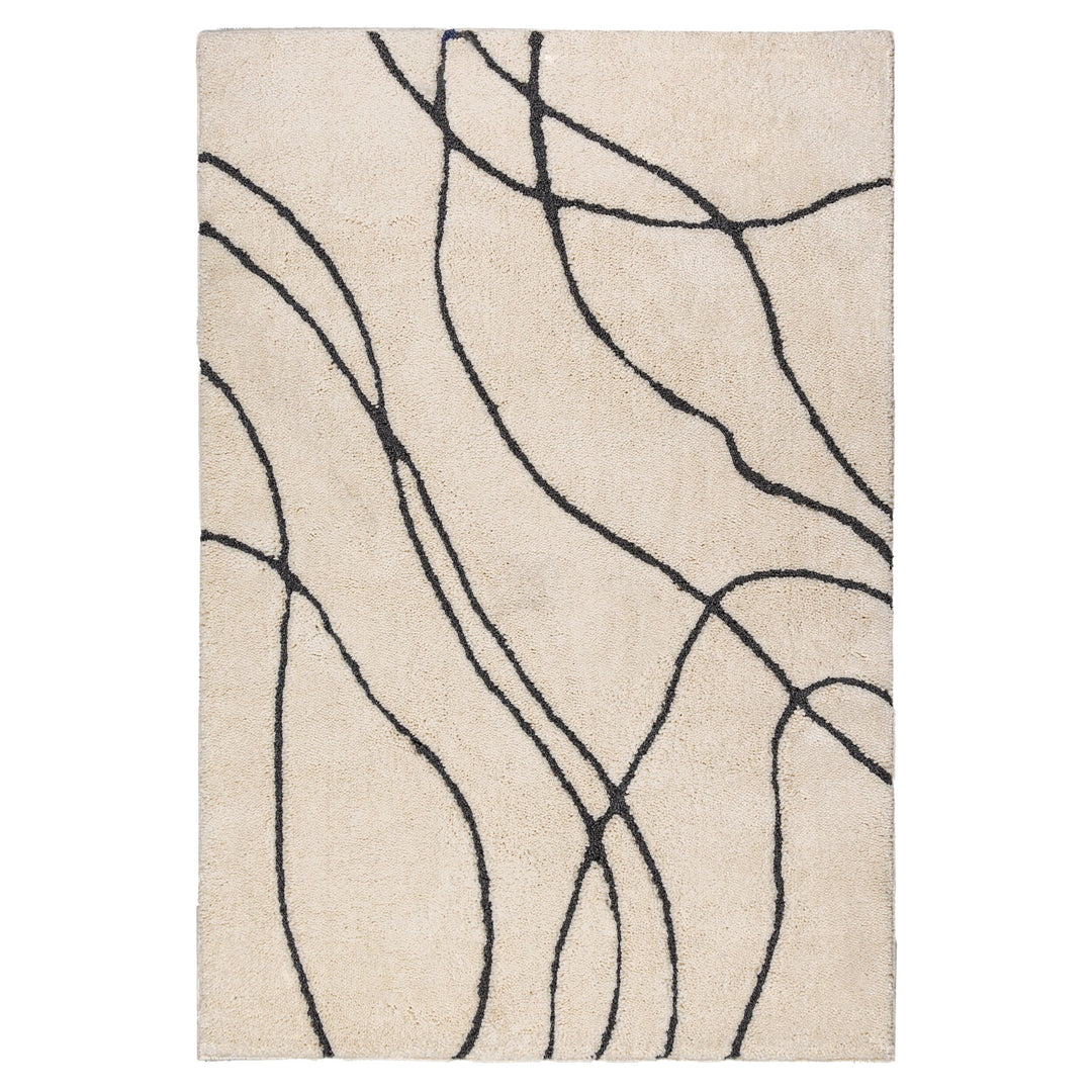 Teppich Hochflor Abstrakt - Schlafzimmer_Rechteckig_