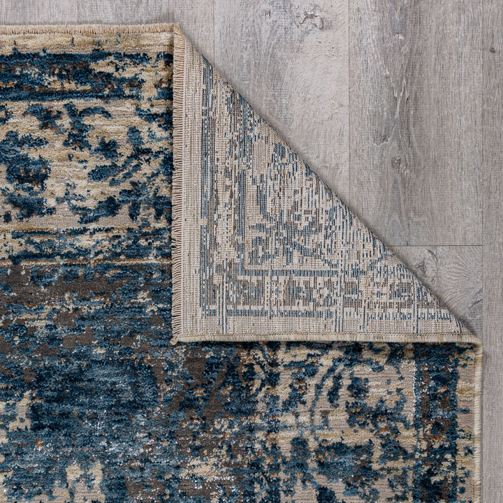 Teppich mit traditionellem Medallion-Muster - recycelt und fußbodenheizungsgeeignet_Läufer_