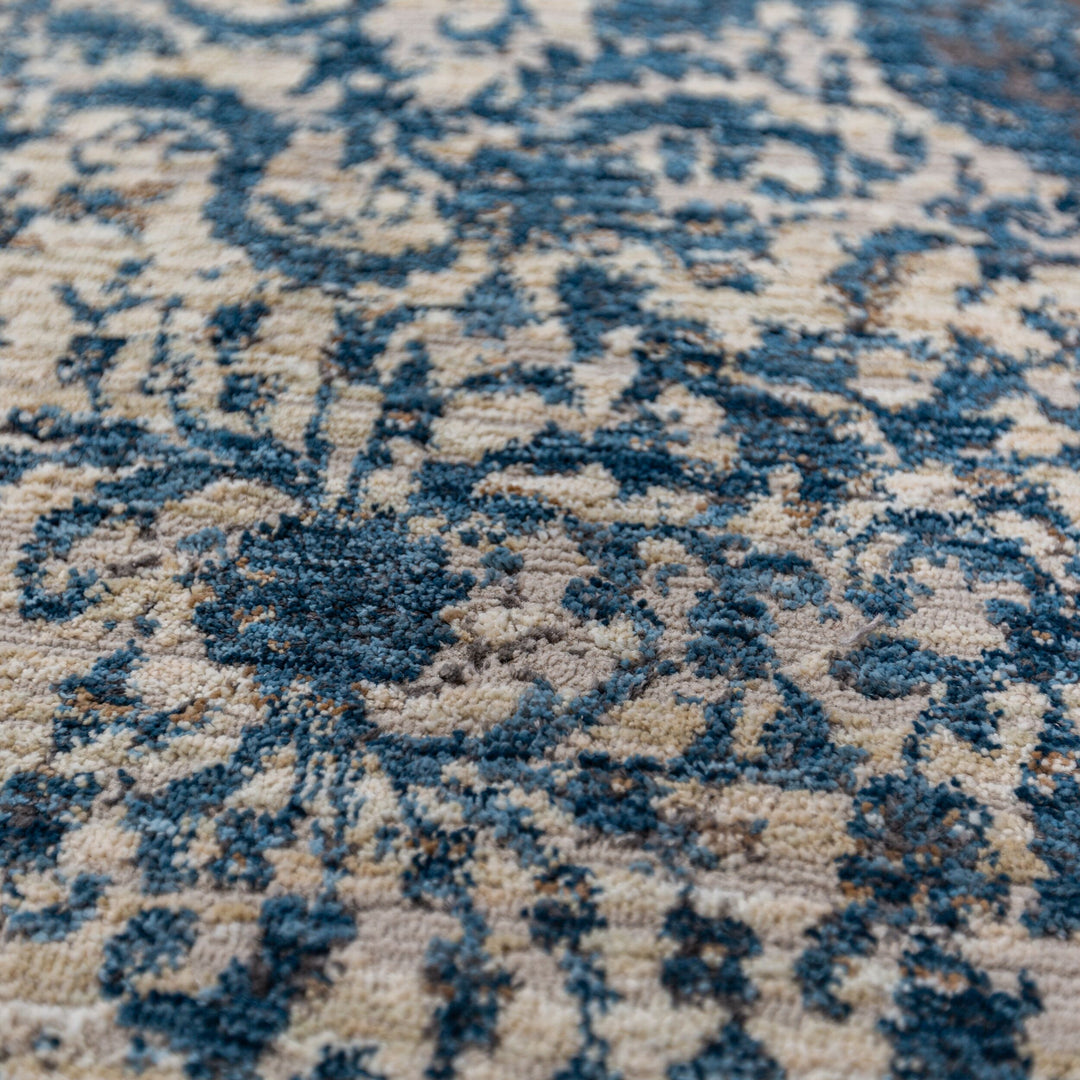 Teppich Vintage Kurzflor Medallion Muster - Orientalisch - Wohnzimmer_Läufer_