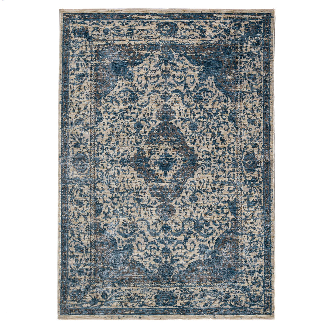 Teppich Vintage Kurzflor Medallion Muster - Orientalisch - Wohnzimmer_Rechteckig_