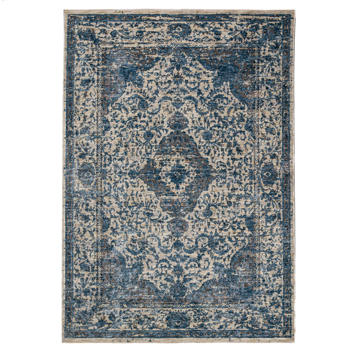 Teppich Vintage Kurzflor Medallion Muster - Orientalisch - Wohnzimmer_Rechteckig_