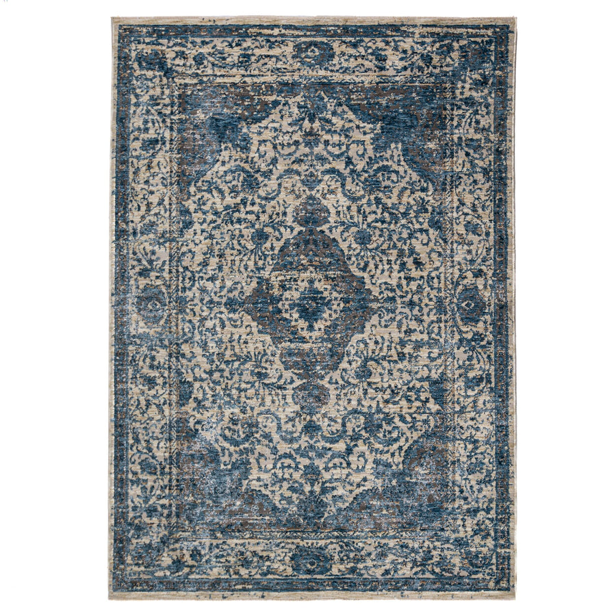 Teppich Vintage Kurzflor Medallion Muster - Orientalisch - Wohnzimmer_Rechteckig_