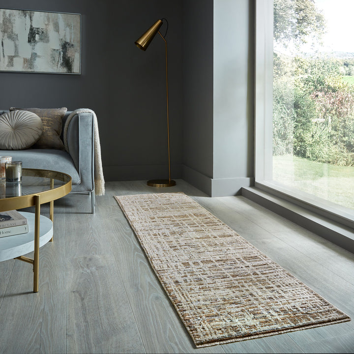 Teppich Kurzflor Urban Style Geometrisch - Wohnzimmer_Erdtöne_Läufer_