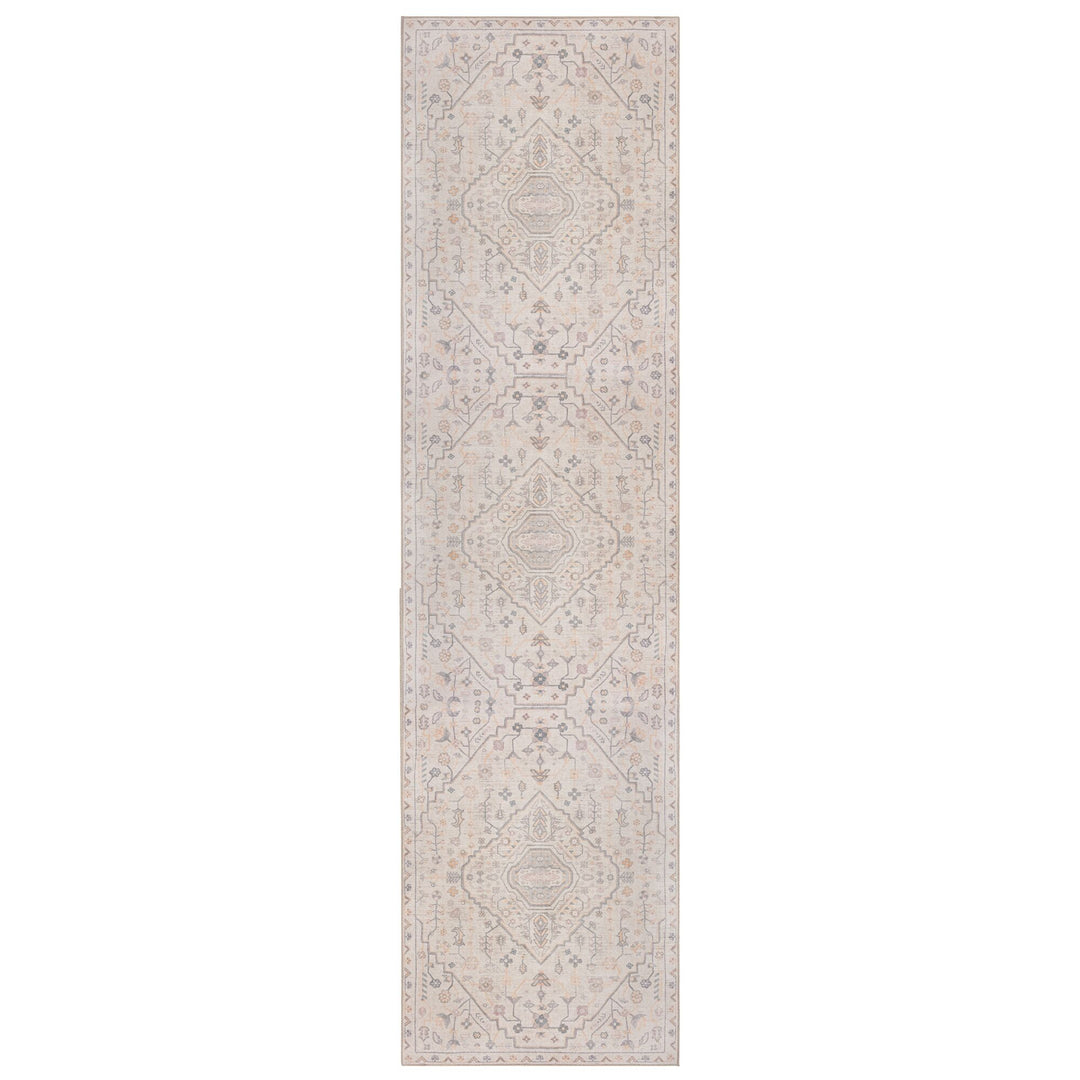 Waschbarer Teppich Medallion Muster - Orientalisch - Wohnzimmer schmutzabweisend_Läufer_