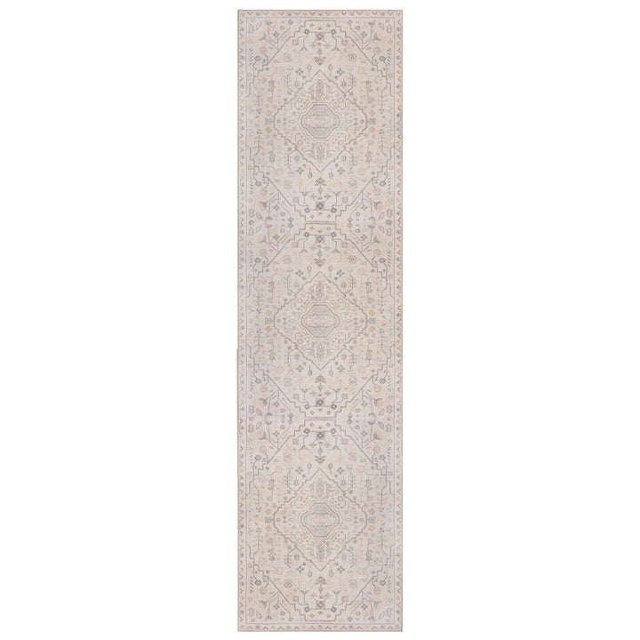 Waschbarer Teppich Medallion Muster - Orientalisch - Wohnzimmer schmutzabweisend_Läufer_