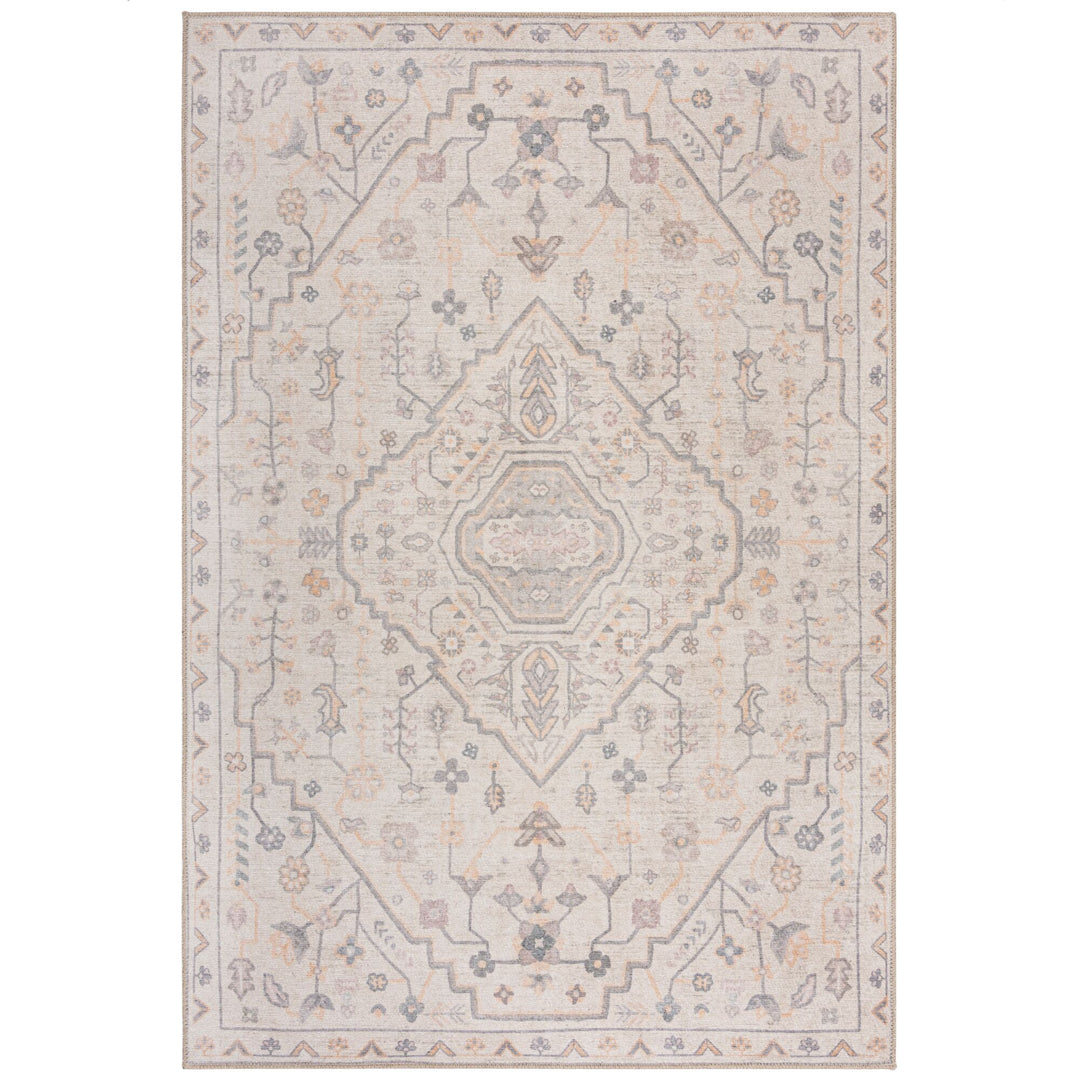 Waschbarer Teppich Medallion Muster - Orientalisch - Wohnzimmer schmutzabweisend_Rechteckig_