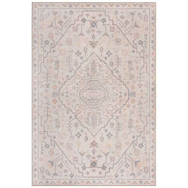 Waschbarer Teppich Medallion Muster - Orientalisch - Wohnzimmer schmutzabweisend_Rechteckig_