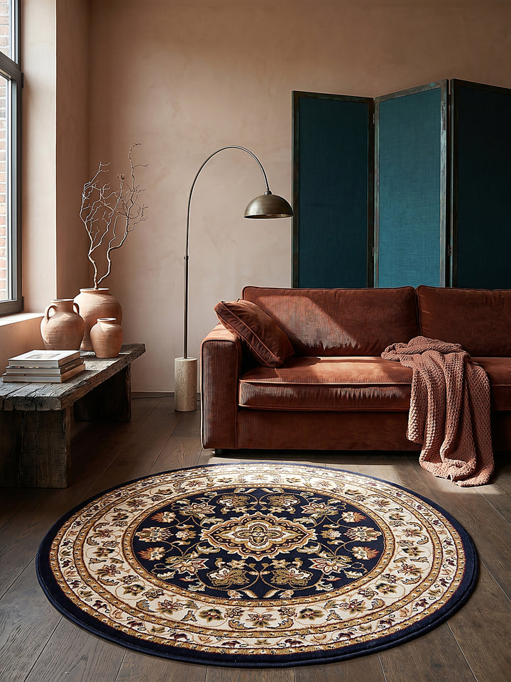 Teppich Dunkelblau als Wandteppich_