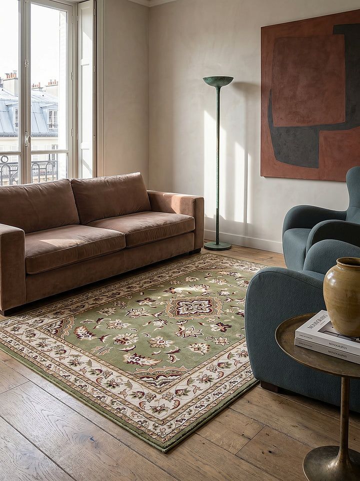 Teppich Grün rechteckig Editorial Styling_