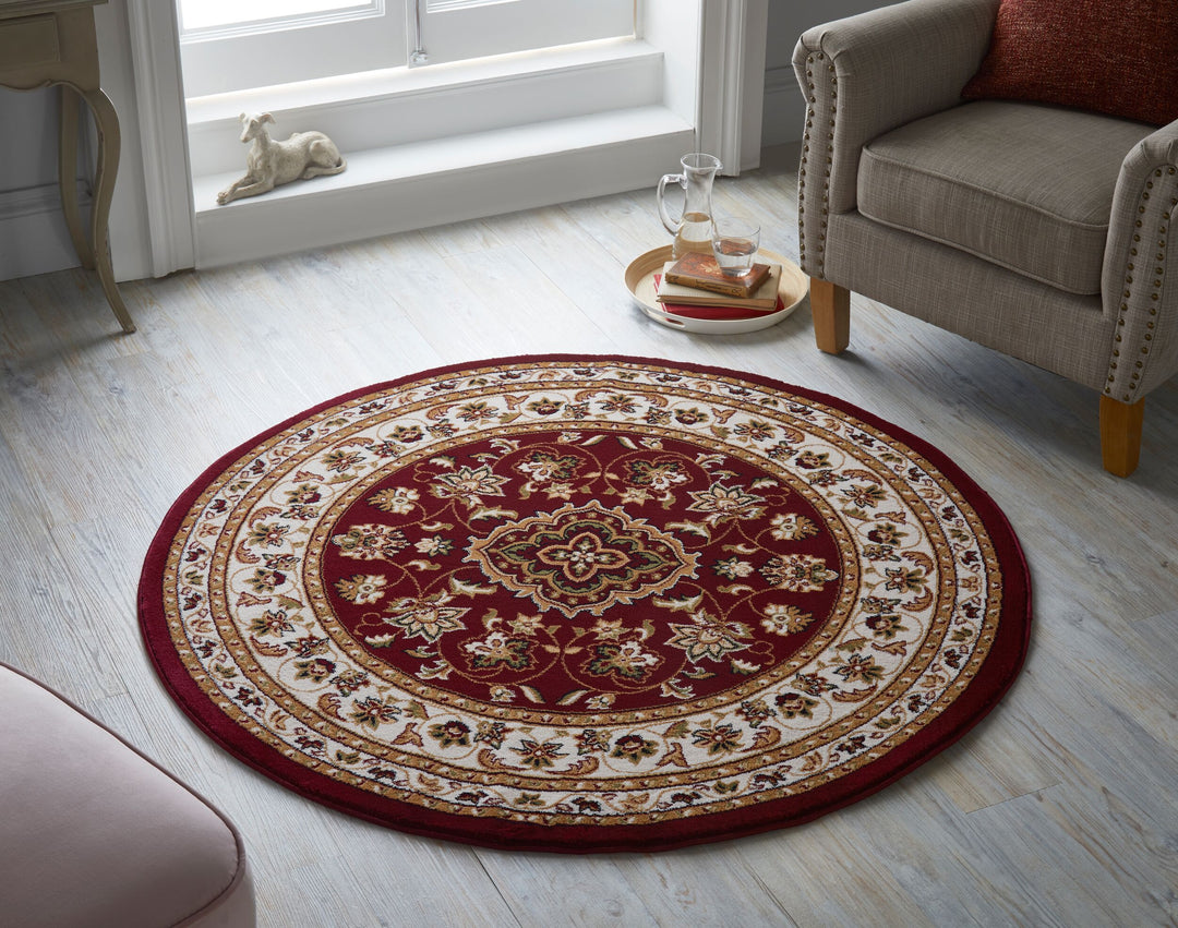 Traditioneller Teppich in Trendfarben GLAZERT von Kadima Design _Rot_#sku_BARK503119368392#