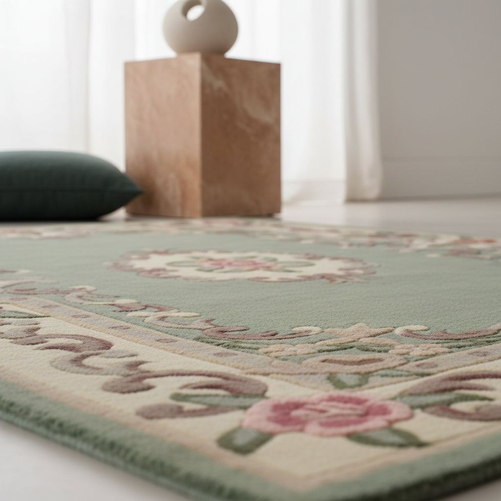 Wollteppich Aubusson-Muster handgeknüpft BEAULY_Rechteckig_