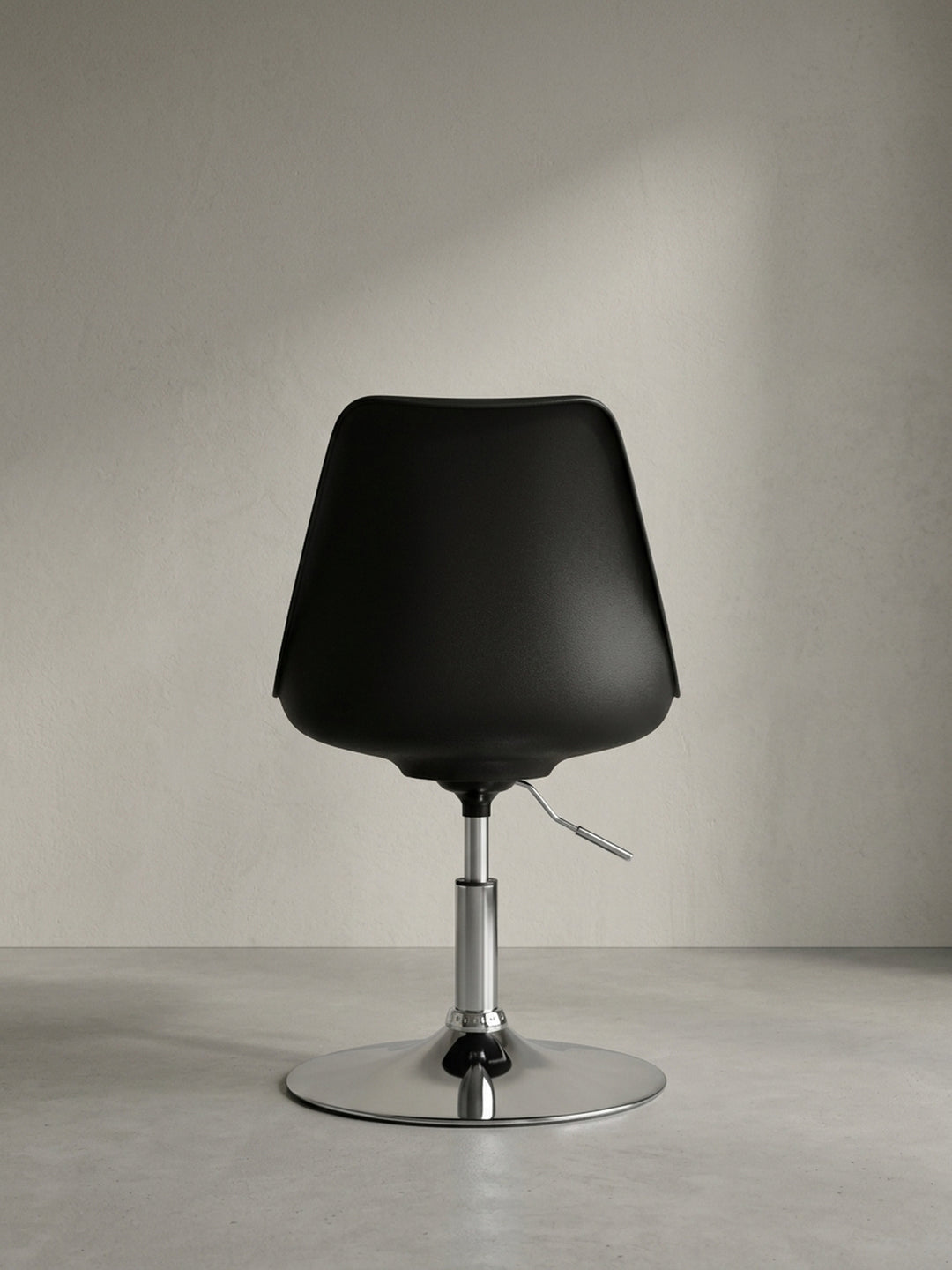 Bürostuhl aus Kunstleder schwarz 46x46x88 cm mit Höhenverstellung Design Möbel Einrichtung modern stilvoll robust hochwertig Premium Home Office Wohnen Interior Zuhause Wohnzimmer elegant_