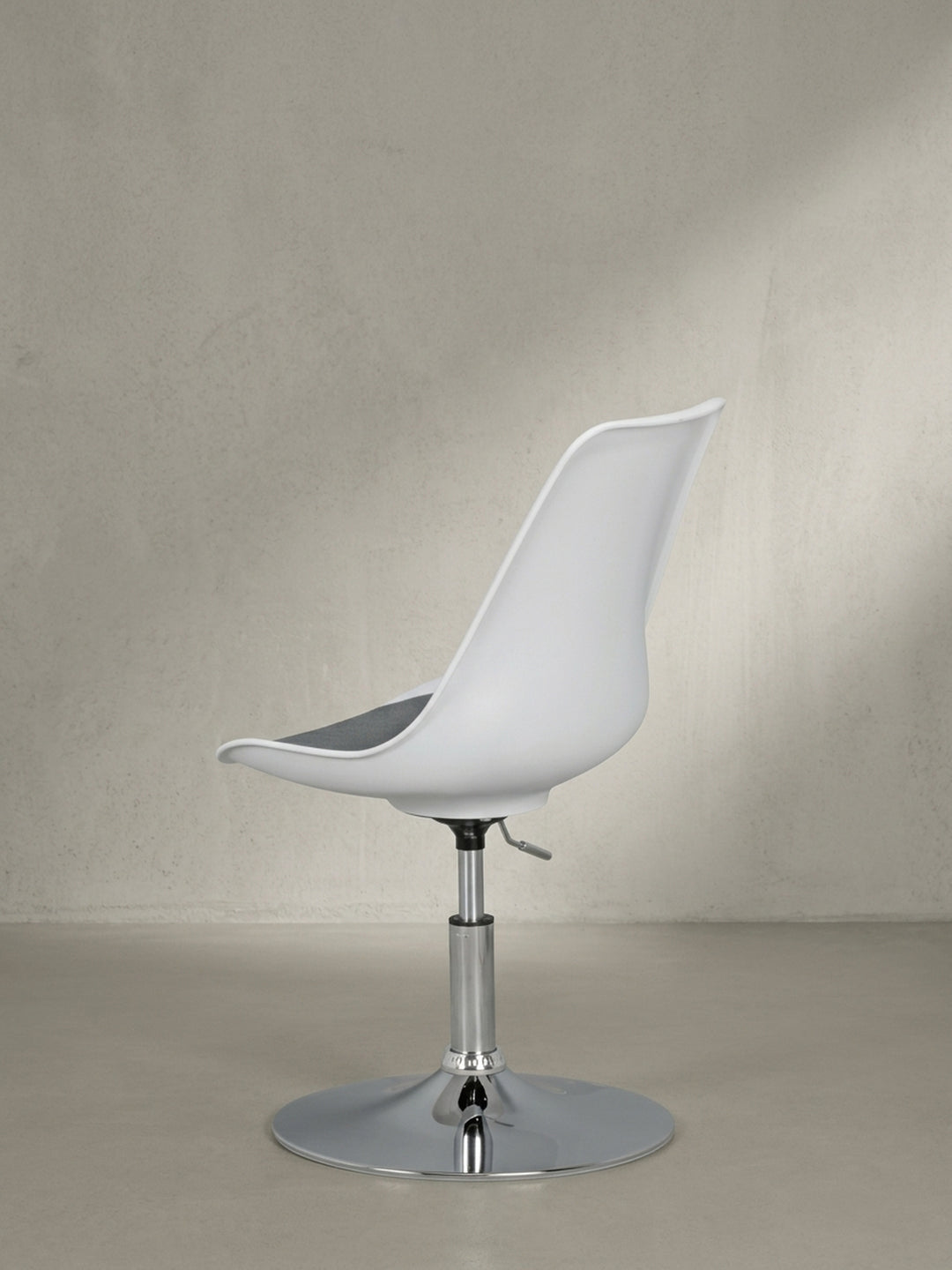 Bürostuhl Stoff weiß mit Höhenverstellung 46x46x88 cm modern Design Möbel hochwertig Home Office Wohnzimmer Einrichtung Inspiration Wohnen Interior Zuhause elegant stilvoll Premium robust_