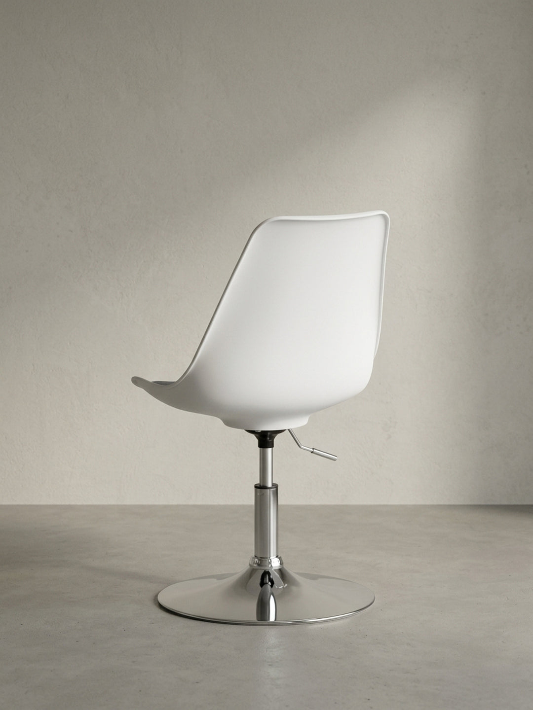 Bürostuhl aus Stoff weiß 46x46x88 cm mit Höhenverstellung Design Möbel Einrichtung modern stilvoll robust hochwertig Premium Home Office Wohnen Interior Zuhause Wohnzimmer elegant langlebig_