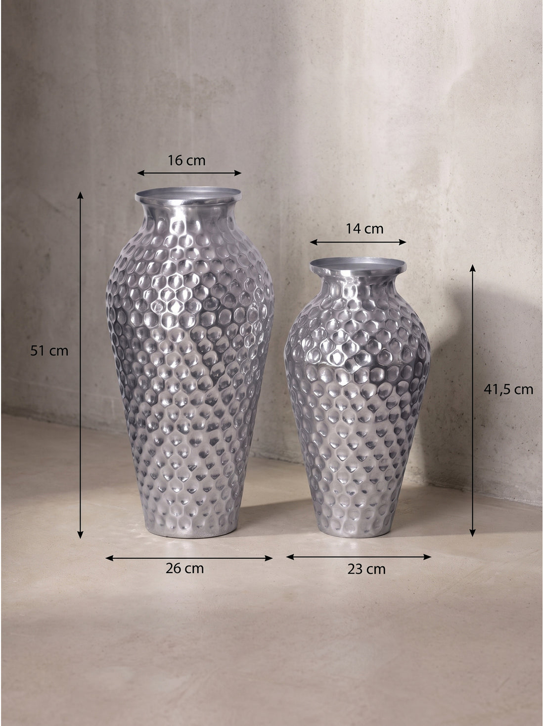 Maßzeichnung MANTOVA – Silber