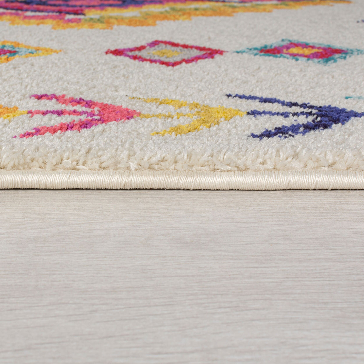 Teppich Hochflor Berber-Design - Farbakzente ARUN LIZ - Multi 80x150 cm Rechteckig