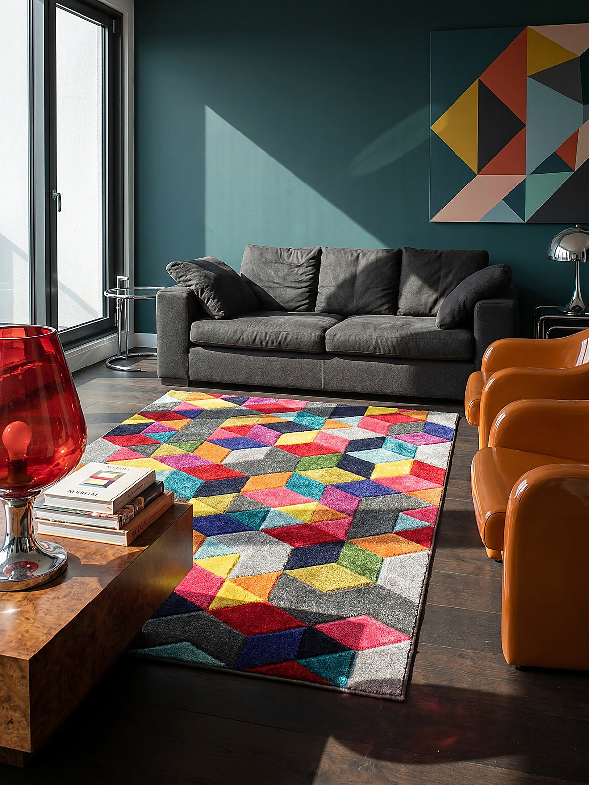 Teppich mit kantigem Muster · by Kadima Design