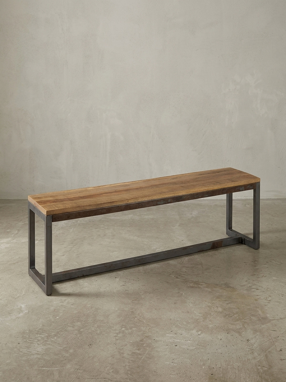 Sitzbank – Mango Massivholz/Metall, Vintage