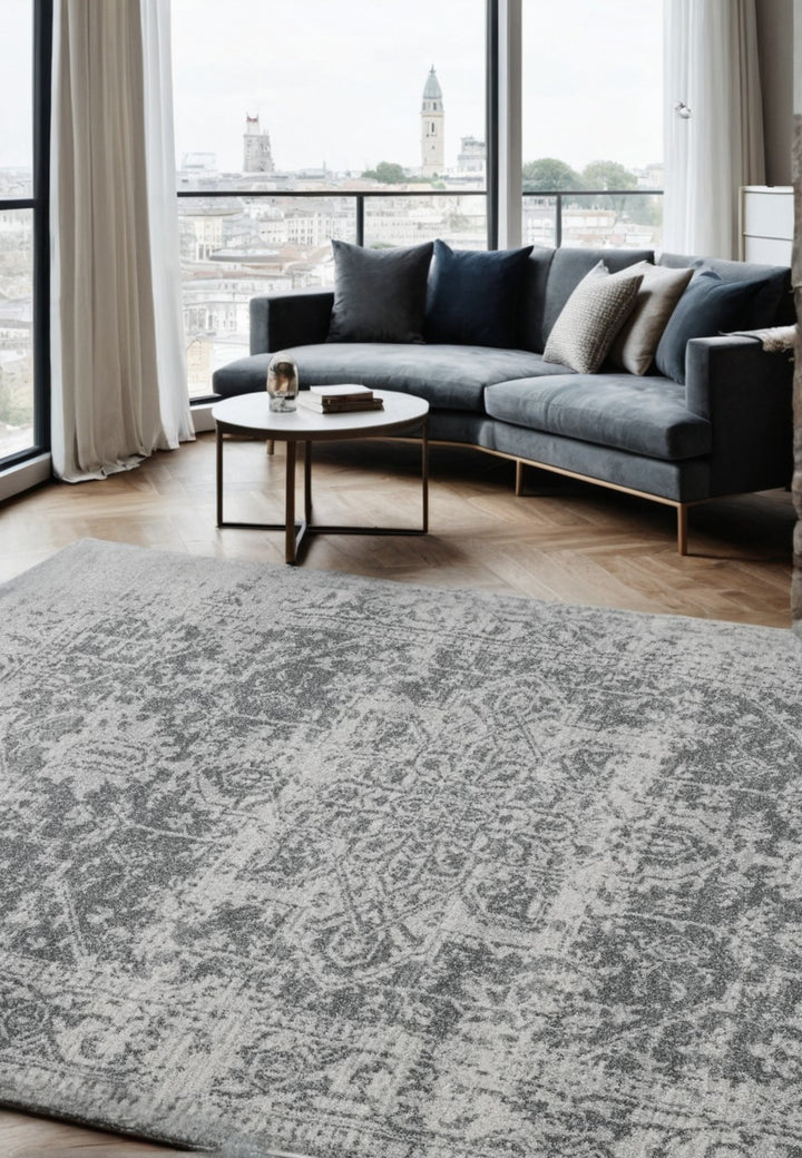 Designerteppich - Antik-Optik - 120x170cm - Polypropylen-Flor - Ideal für Schlafzimmer oder Arbeitszimmer - Kadima Design_