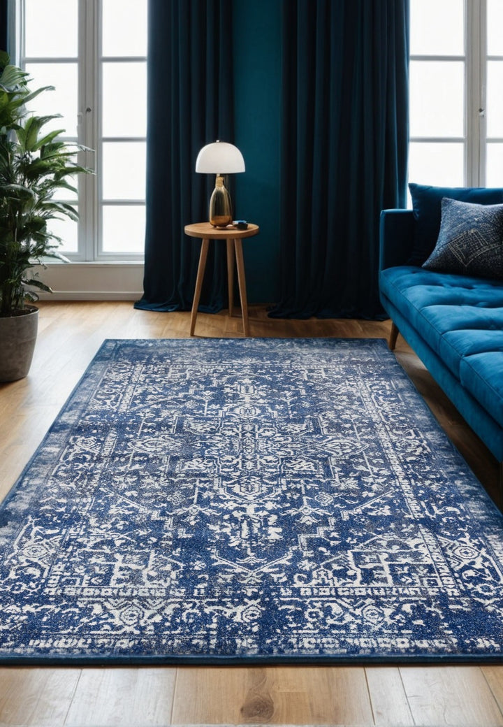 Perserteppich - 120x170cm - Klassisches Design - Fleckabweisende Oberfläche - Einfach zu reinigen - Kadima Design_