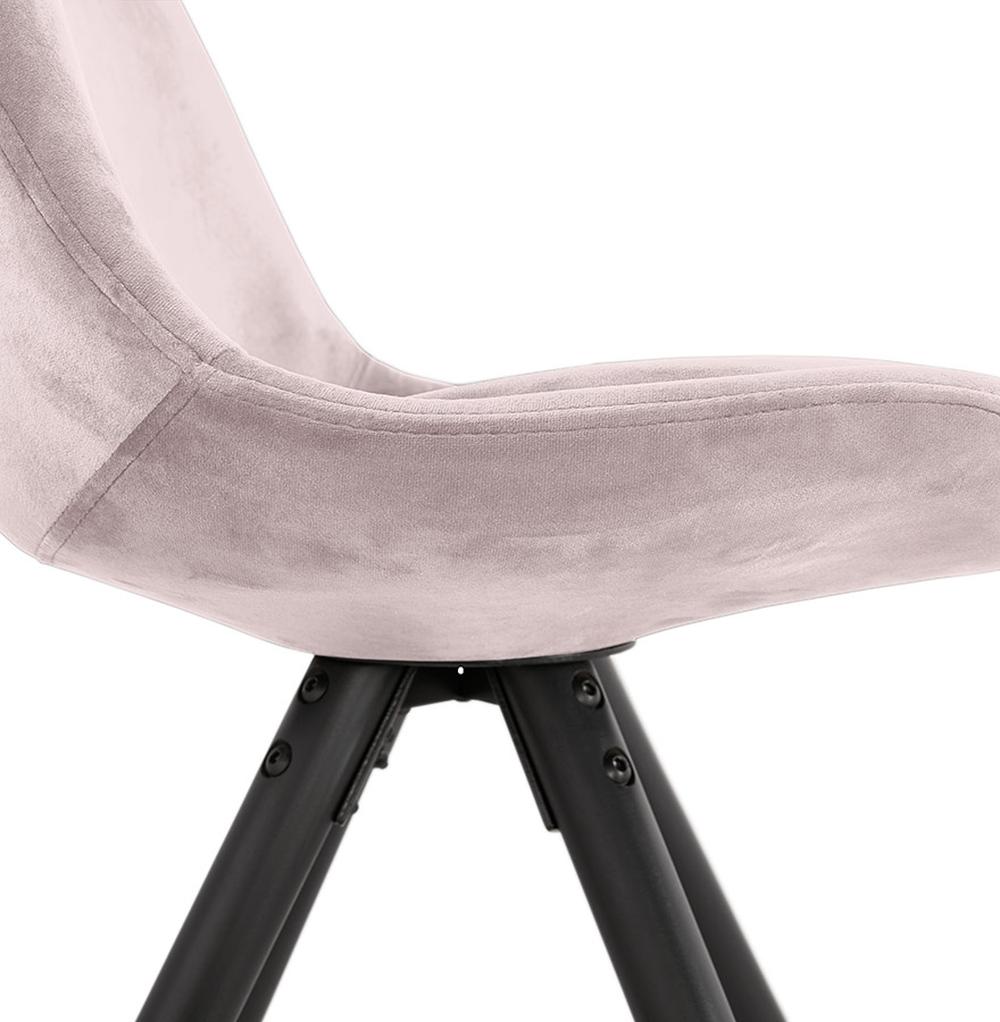 Polstersessel Rosa - modernes Design mit schwarzen Buchenholzbeinen von Kadima Design_