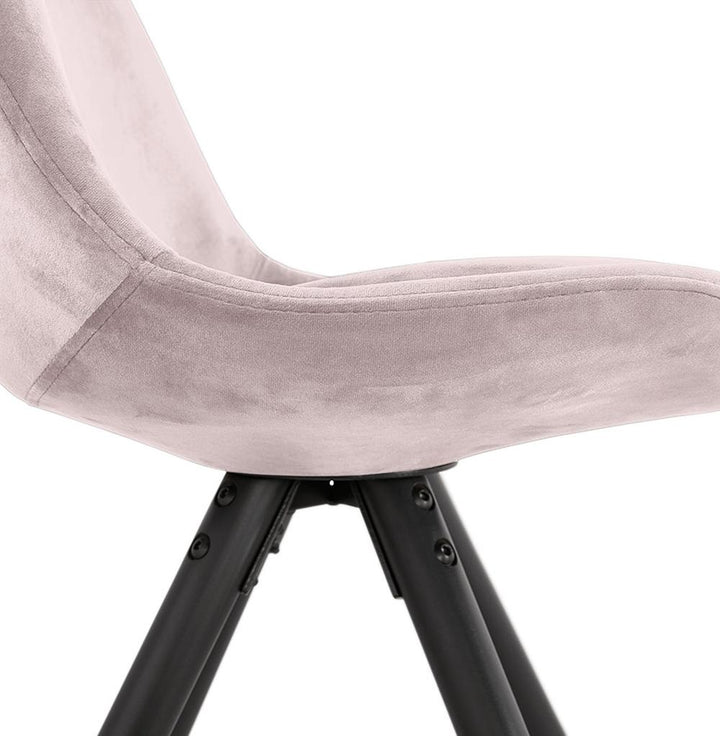 Polstersessel Rosa - modernes Design mit schwarzen Buchenholzbeinen von Kadima Design_