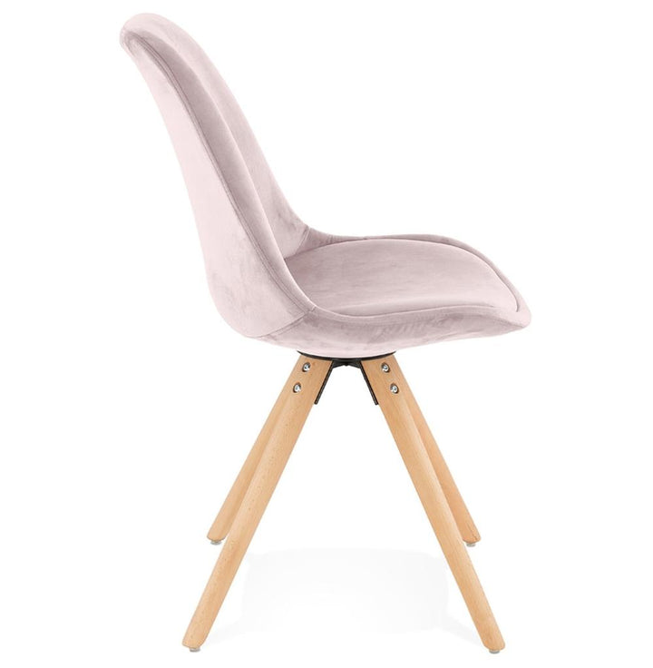 Polsterstuhl Rosa - helles Buchenholzgestell für natürlichen Look von Kadima Design_