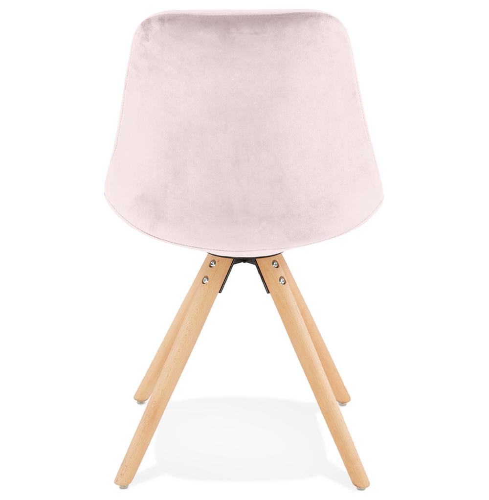 Küchenstuhl in Rosa - 3 cm Polsterung mit hellem Gestell von Kadima Design_