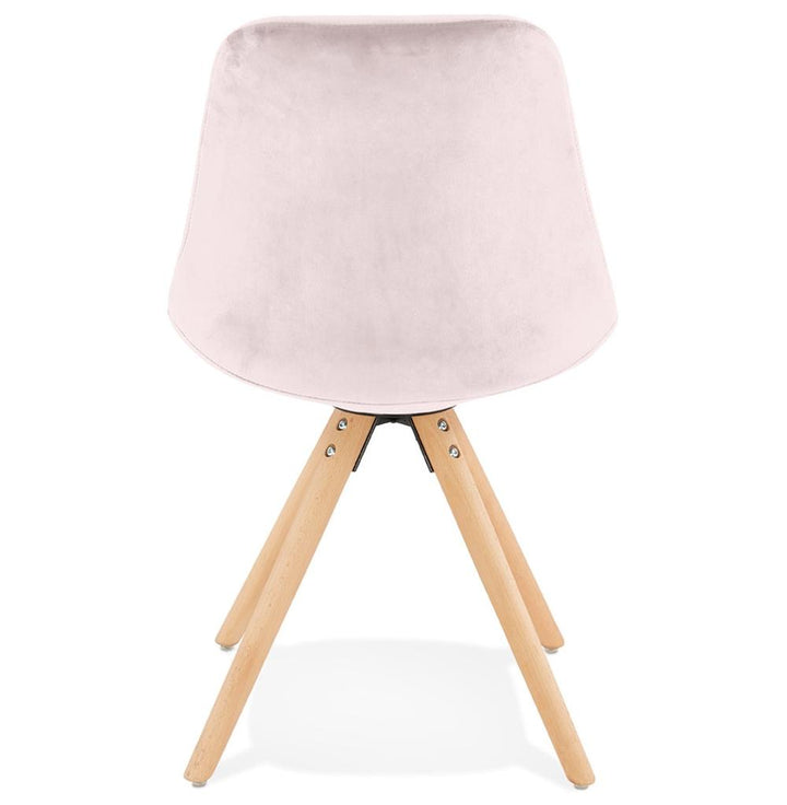 Küchenstuhl in Rosa - 3 cm Polsterung mit hellem Gestell von Kadima Design_