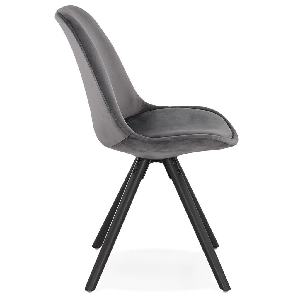 Vintage Polsterstuhl Grau - 48x56x84 cm - ideal für moderne Einrichtung von Kadima Design_