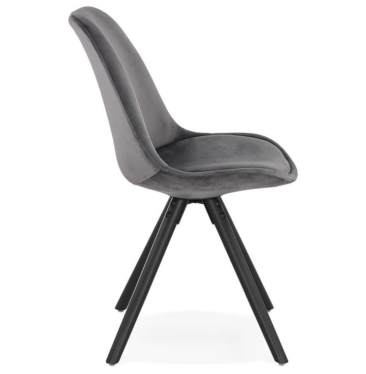 Vintage Polsterstuhl Grau - 48x56x84 cm - ideal für moderne Einrichtung von Kadima Design_