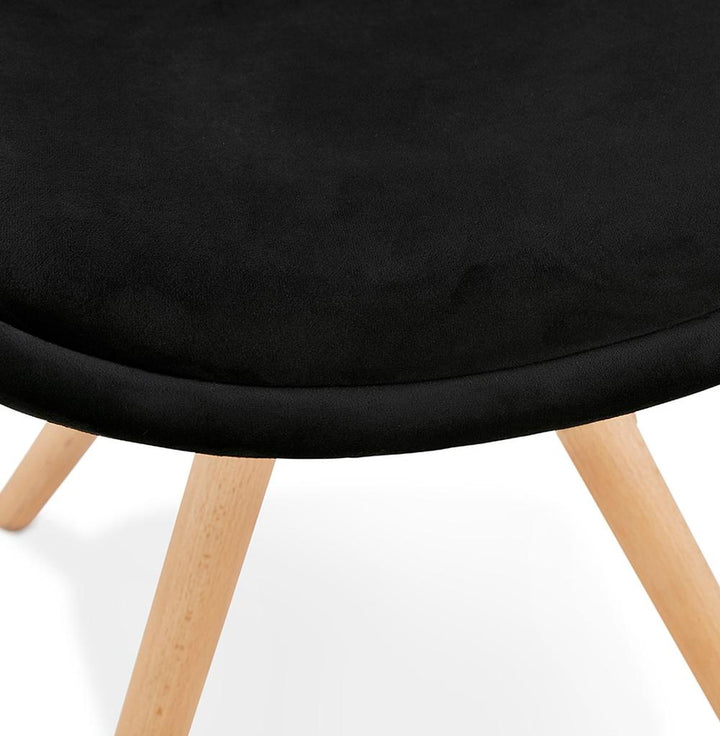 Esszimmerstuhl Schwarz - skandinavischer Stil mit Naturholzgestell von Kadima Design_