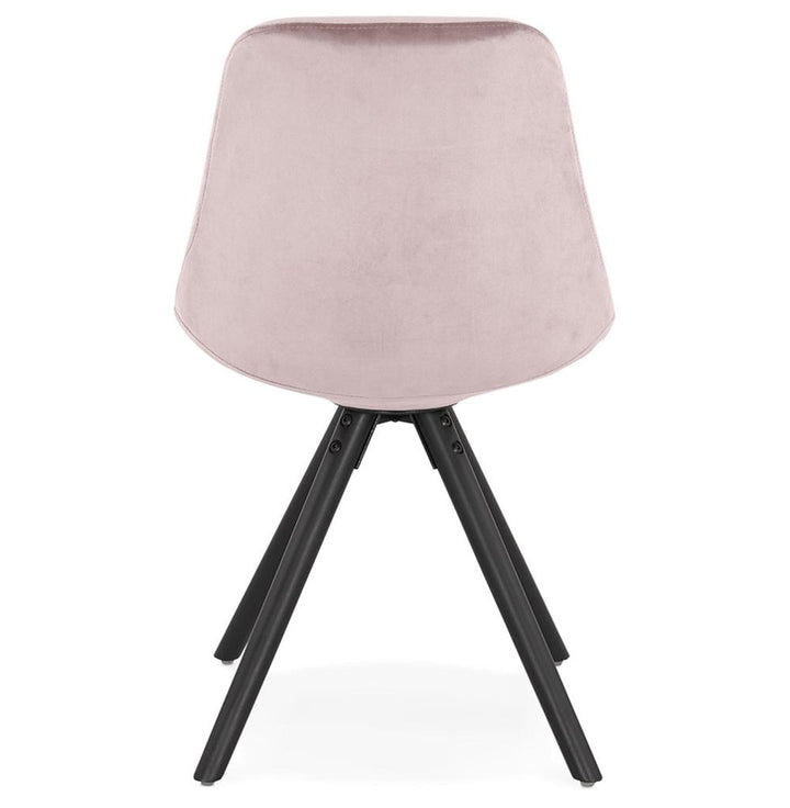 Küchenstuhl in Rosa - 3 cm Polsterung mit schwarzem Gestell von Kadima Design_