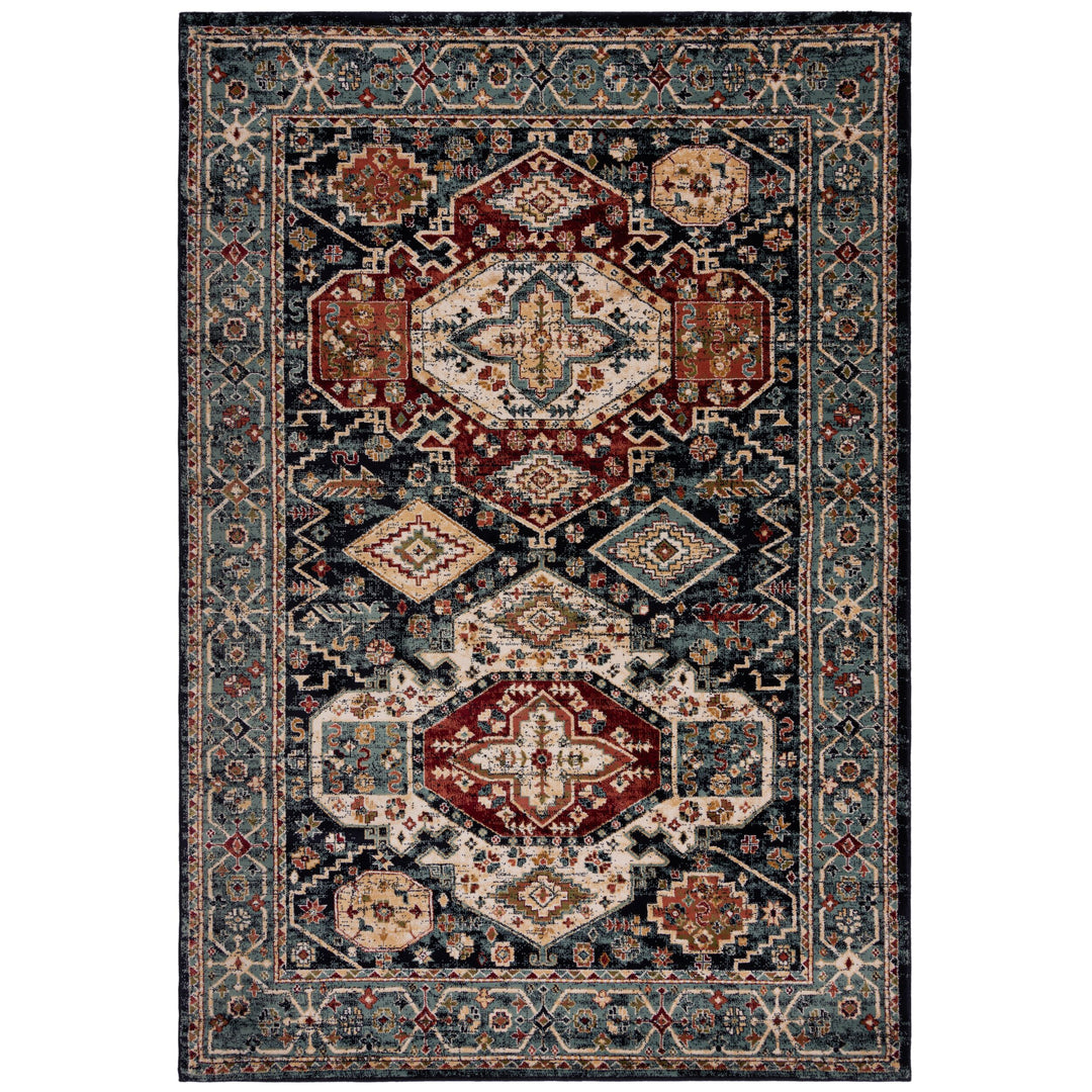 Teppich Kurzflor Vintage Geometrisch - Wohnzimmer_Rechteckig_