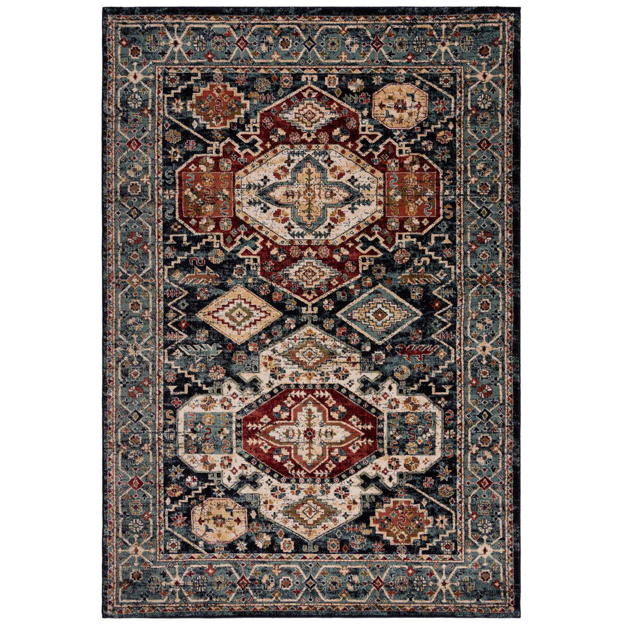 Teppich Kurzflor Vintage Geometrisch - Wohnzimmer_Rechteckig_