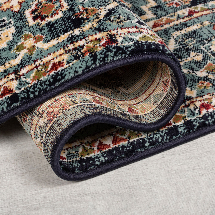 Teppich Kurzflor Vintage Geometrisch - Wohnzimmer_Rechteckig_