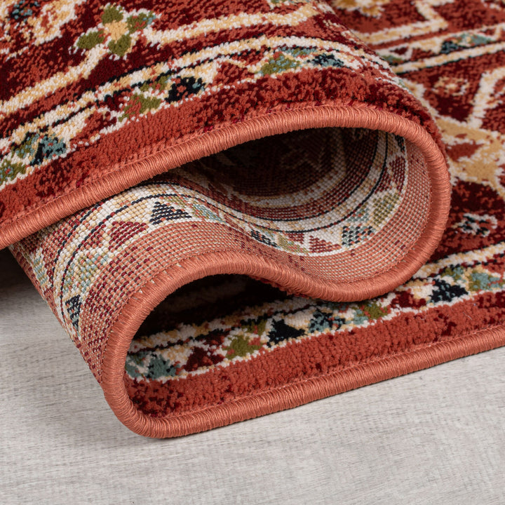 Teppich Kurzflor Vintage Geometrisch - Wohnzimmer_Läufer_