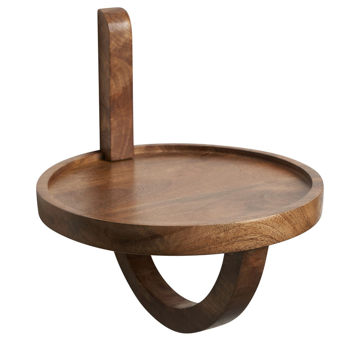 Wandregal Mango Massivholz Modern Stil 30x33x30 cm Rund