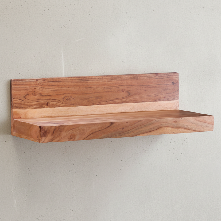 Wandregal NAKO Massivholz_ Flexibles Landhaus-Design_ verschiedene Größen_ pflegeleicht - KADIMA DESIGN_Farbe_ Beige_ Größe_ 60x23x17 cm_