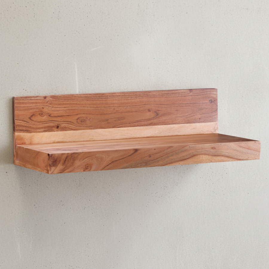 Wandregal NAKO Massivholz_ Flexibles Landhaus-Design_ verschiedene Größen_ pflegeleicht - KADIMA DESIGN_Farbe_ Beige_ Größe_ 60x23x17 cm_