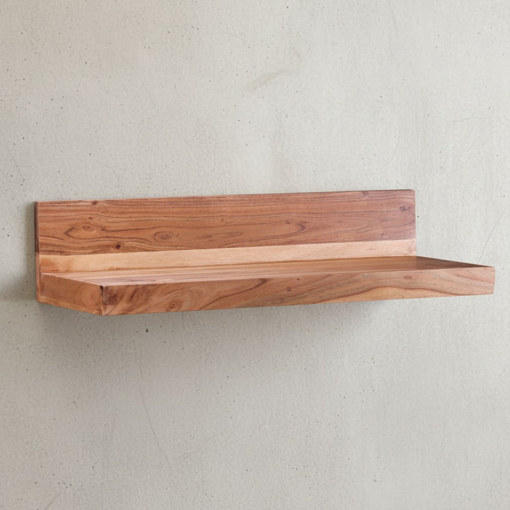 Wandregal NAKO Massivholz_ Flexibles Landhaus-Design_ verschiedene Größen_ pflegeleicht - KADIMA DESIGN_Farbe_ Beige_ Größe_ 80x23x17 cm_