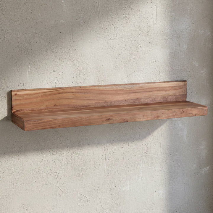 Wandregal NAKO Massivholz_ Flexibles Landhaus-Design_ verschiedene Größen_ pflegeleicht - KADIMA DESIGN_Farbe_ Beige_ Größe_ 110x24x17 cm_