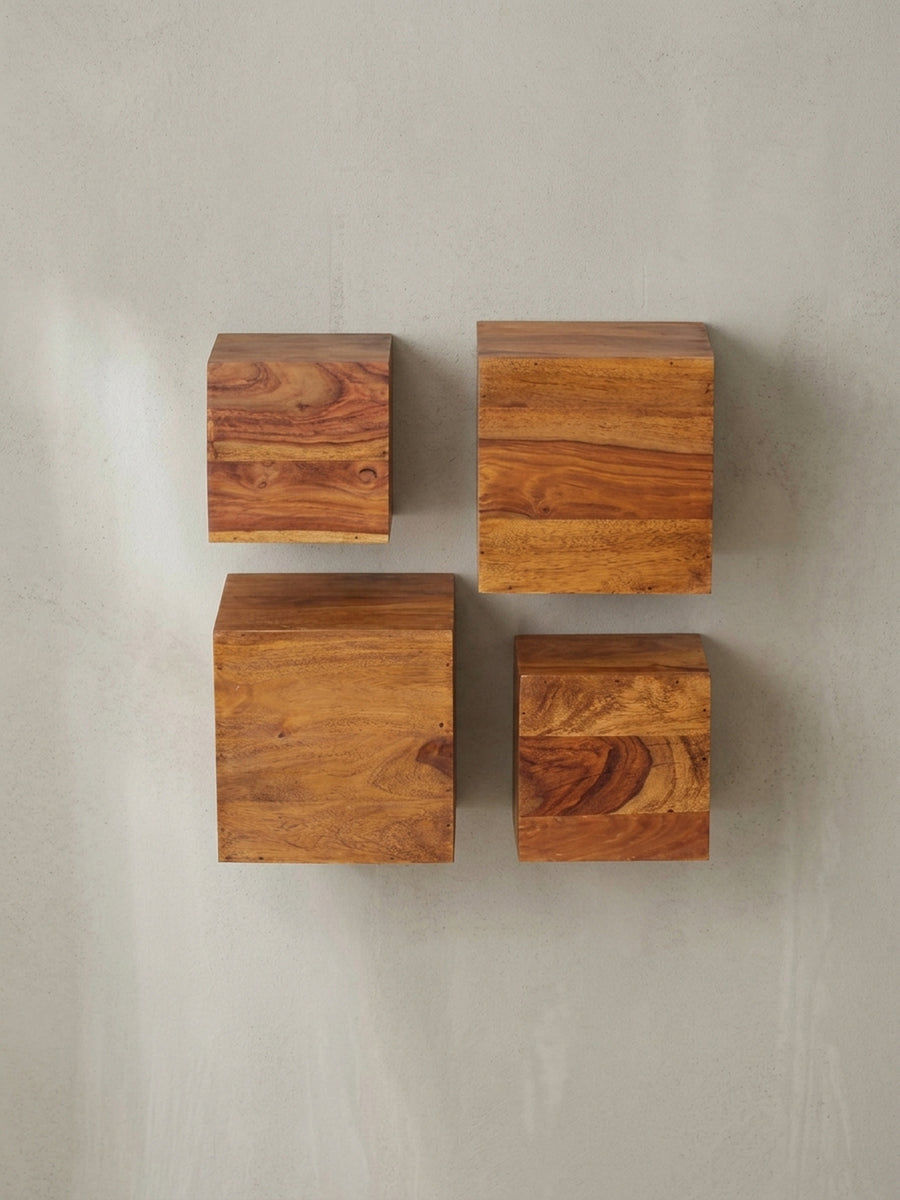 Wandregal Sheesham Massivholz natur 25x25x25 cm modern Design Möbel hochwertig Wohnzimmer Wohnzimmer Einrichtung Inspiration Wohnen Interior Zuhause elegant stilvoll Premium robust langlebig_