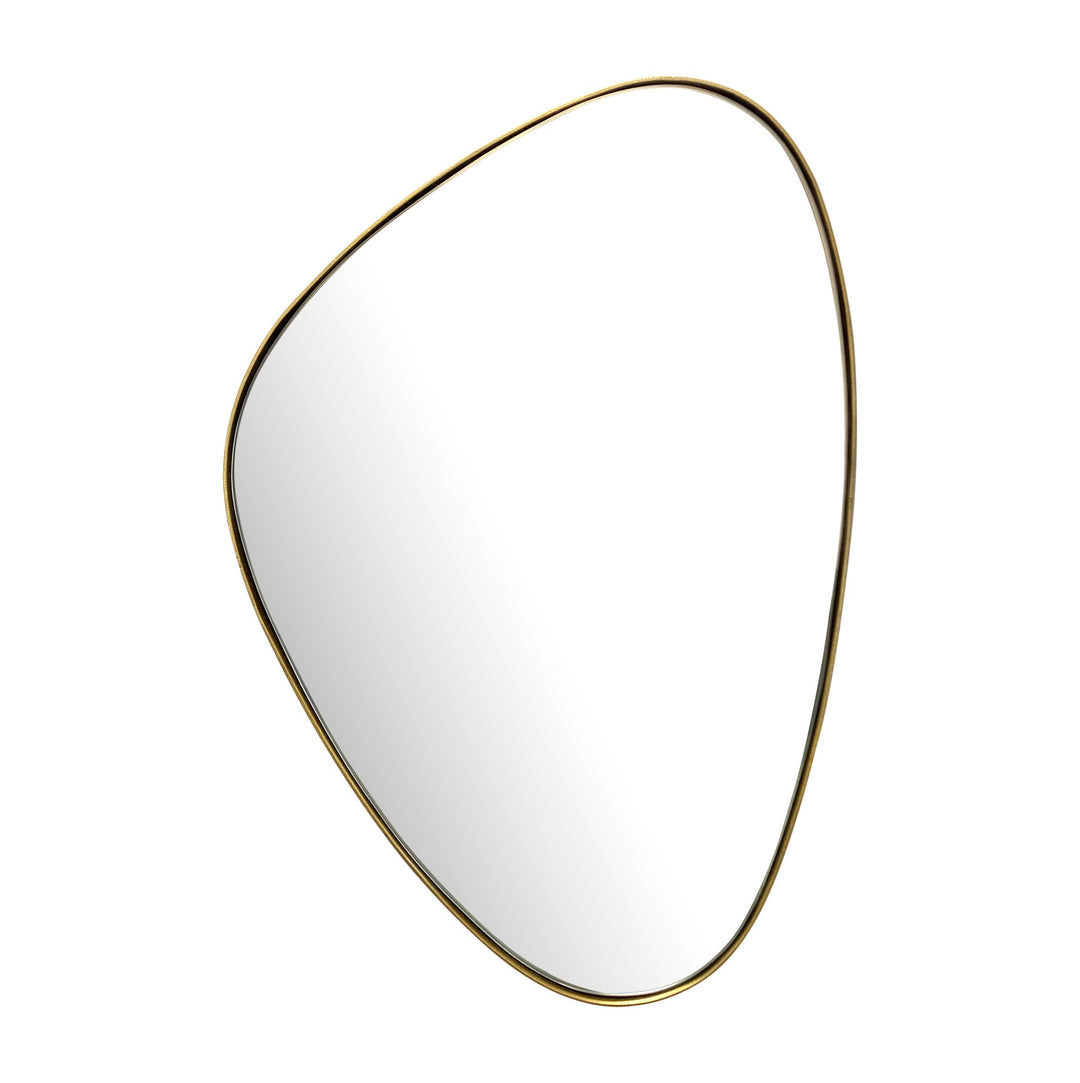 Wandspiegel Asymmetrisch Metall Gold 46x70 cm Modern