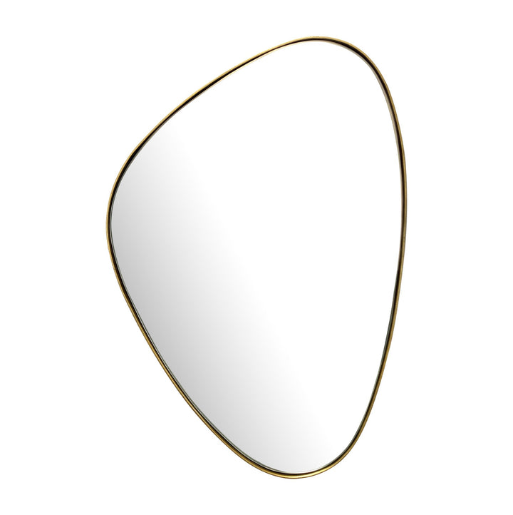 Wandspiegel Asymmetrisch Metall Gold 46x70 cm Modern