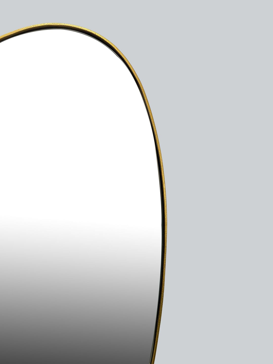 Wandspiegel Asymmetrisch Metall Gold 46x70 cm Modern