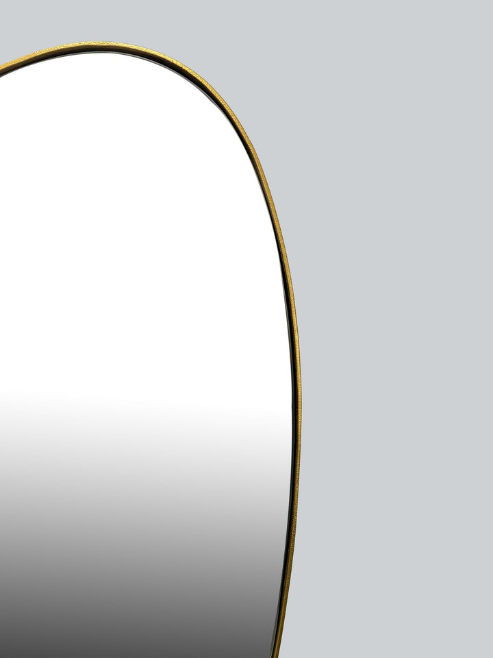 Wandspiegel Asymmetrisch Metall Gold 46x70 cm Modern