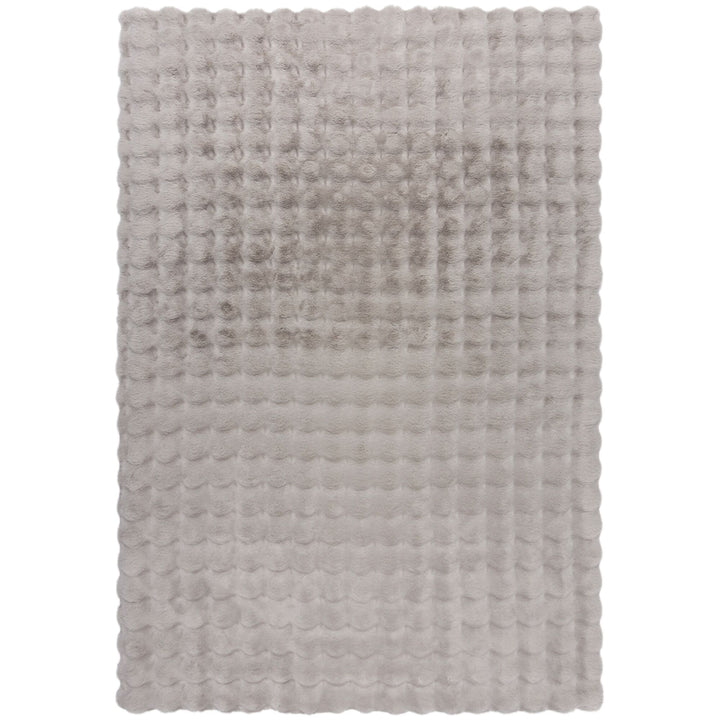 Hochflor Teppich waschbar 3D Waffel Muster - Unifarben - Struktur - Schlafzimmer_Rechteckig_