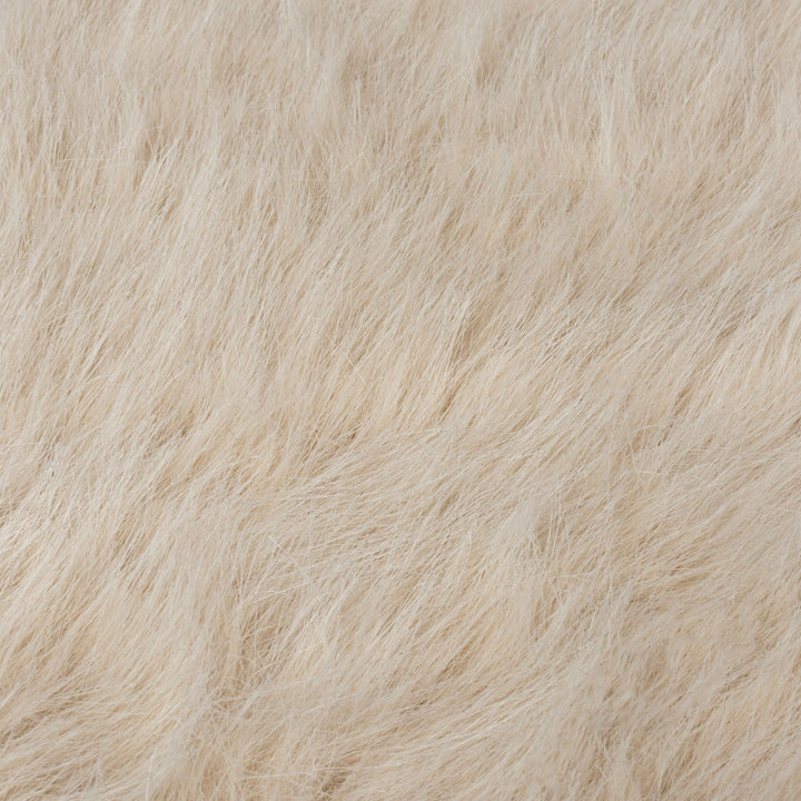 Hochflor Teppich waschbar 3D Waffel - Unifarben - Struktur - Schlafzimmer_Creme_Rechteckig_