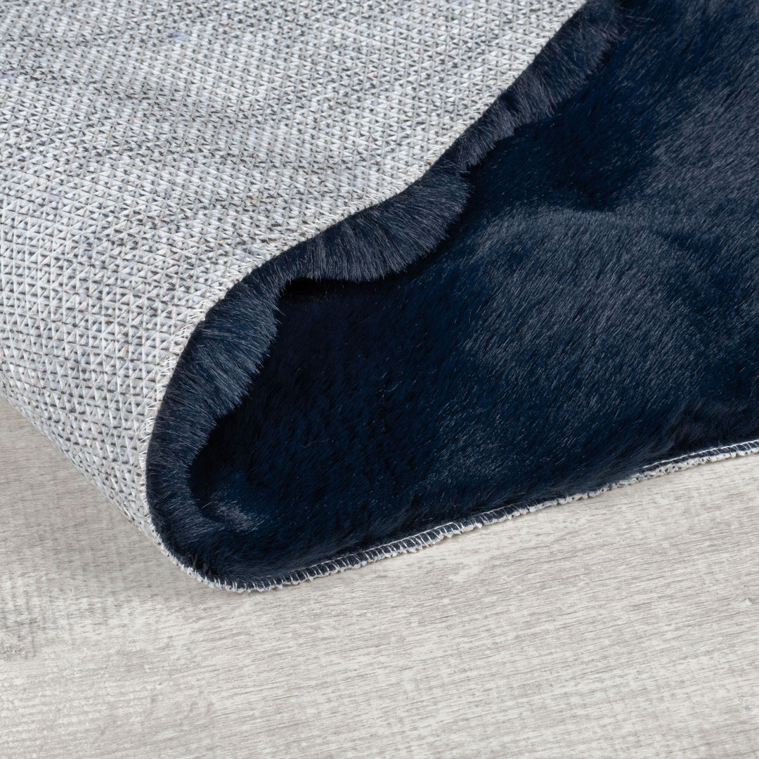 Hochflor Teppich waschbar 3D Waffel Muster - Unifarben - Struktur - Schlafzimmer_Rechteckig_